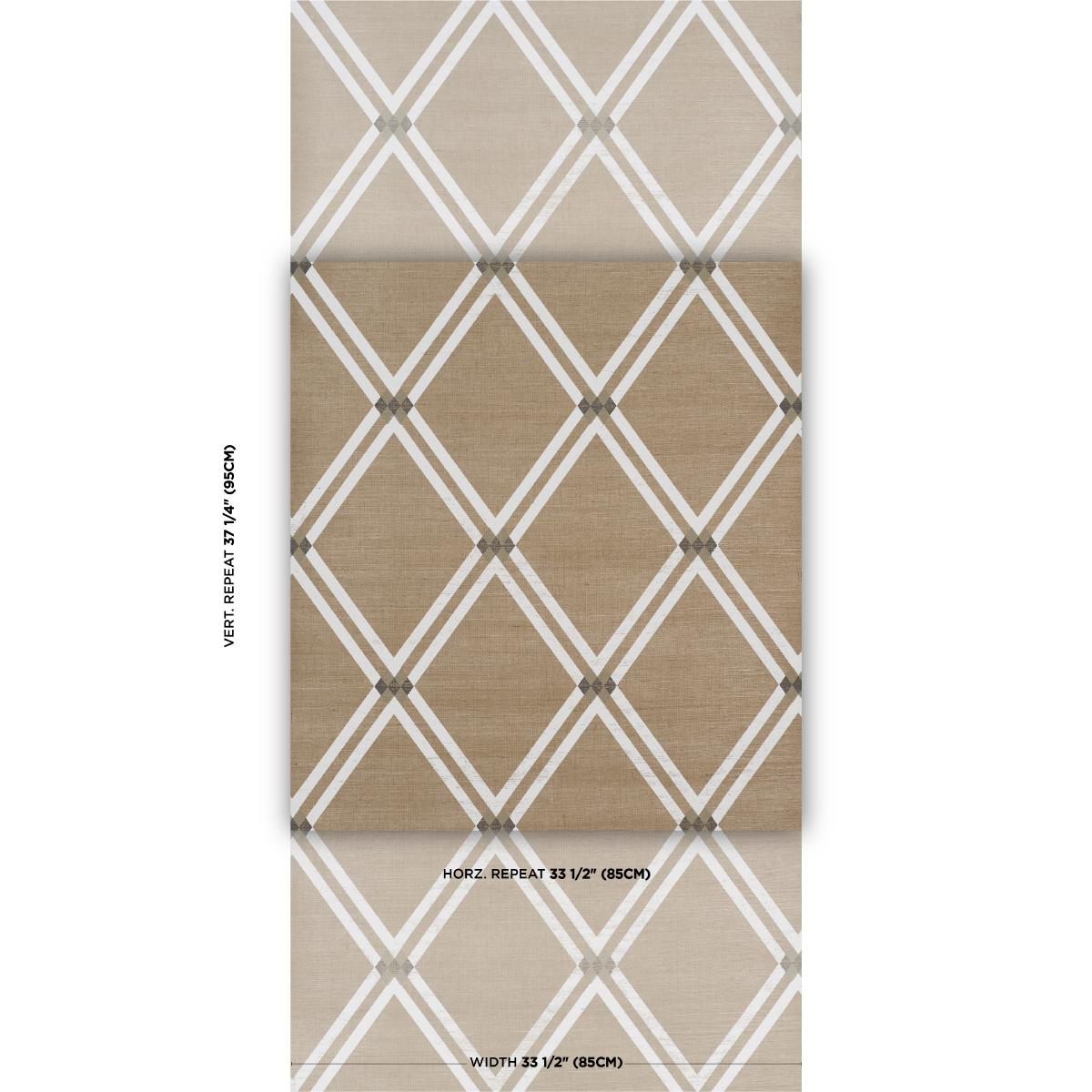 Schumacher Asolo Sisal Sepia Wallpaper