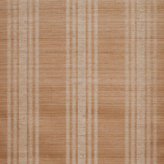 Schumacher Cassia Silk Stripe Wallcovering Neutral Wallpaper