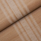 Schumacher Cassia Silk Stripe Wallcovering Neutral Wallpaper