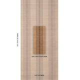 Schumacher Cassia Silk Stripe Wallcovering Walnut Wallpaper