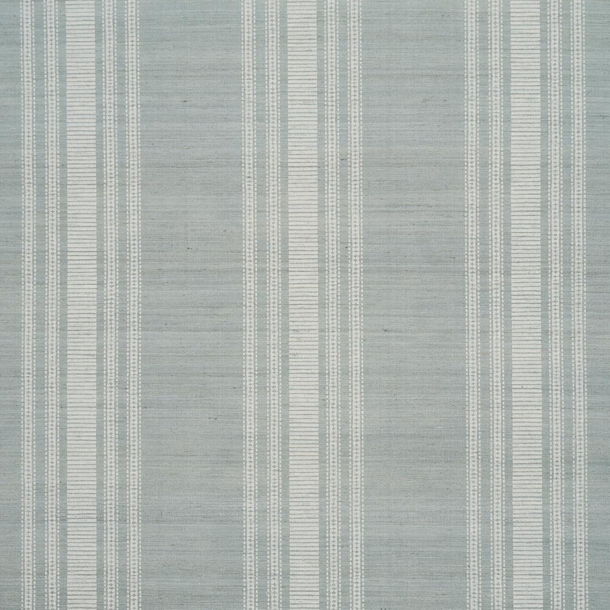 Schumacher Cassia Silk Stripe Wallcovering Sky Wallpaper