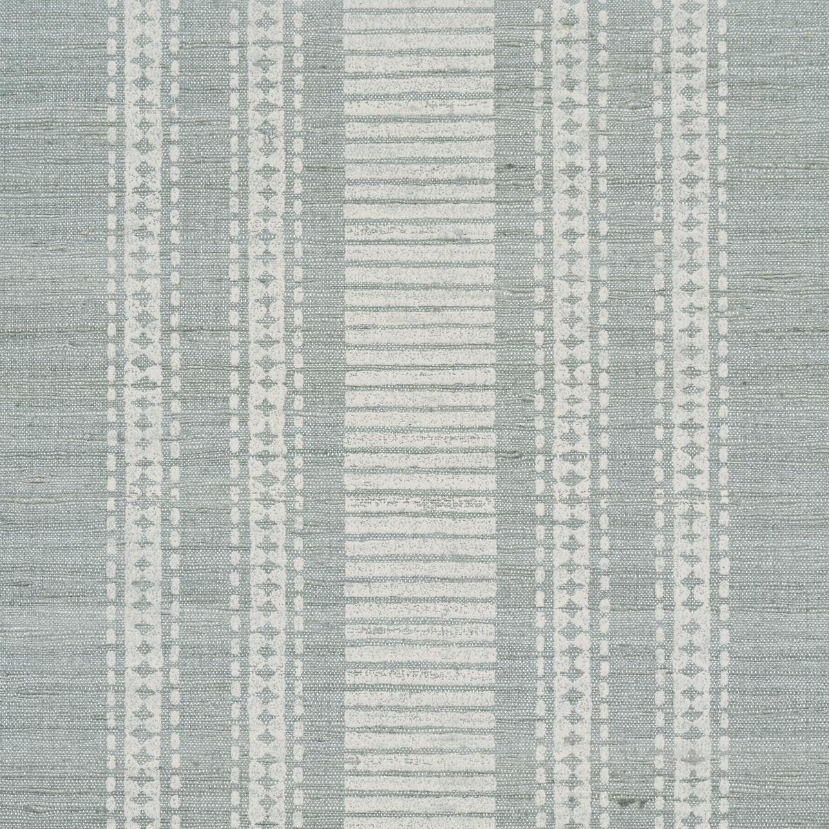 Schumacher Cassia Silk Stripe Wallcovering Sky Wallpaper