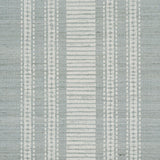 Schumacher Cassia Silk Stripe Wallcovering Sky Wallpaper