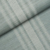 Schumacher Cassia Silk Stripe Wallcovering Sky Wallpaper