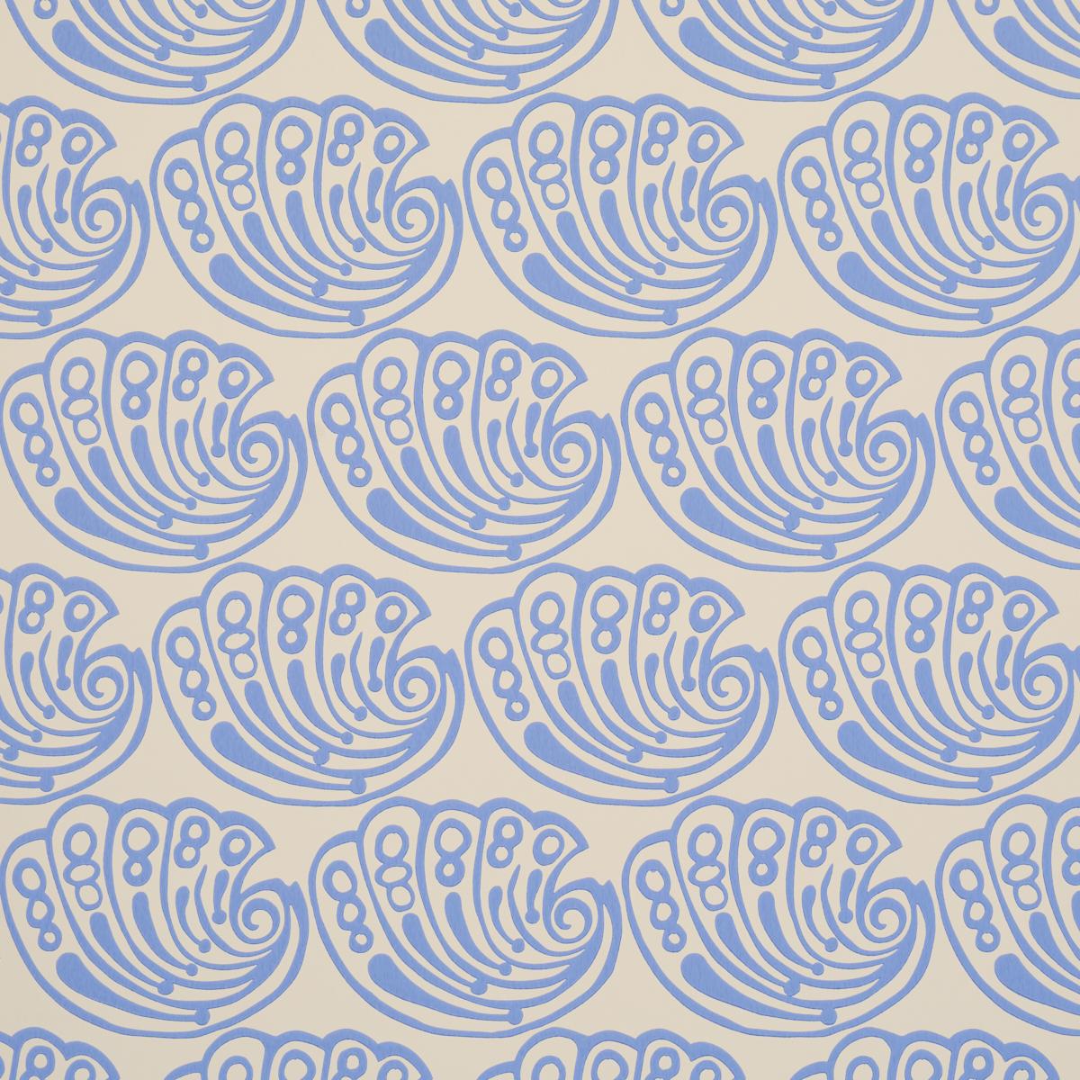 Schumacher Ramsgate French Blue Wallpaper