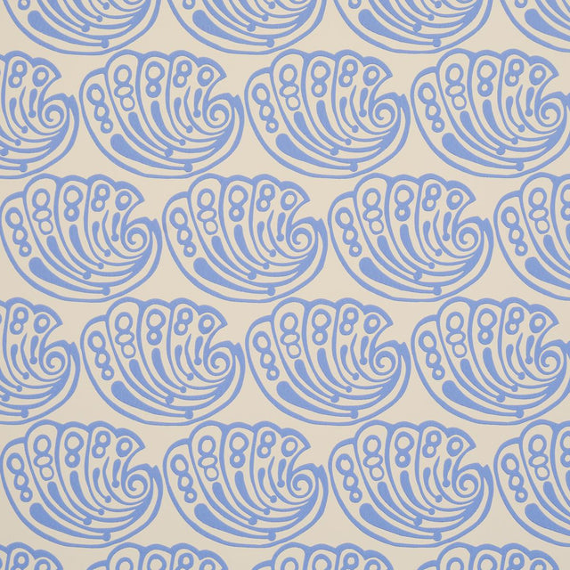 Schumacher Ramsgate French Blue Wallpaper
