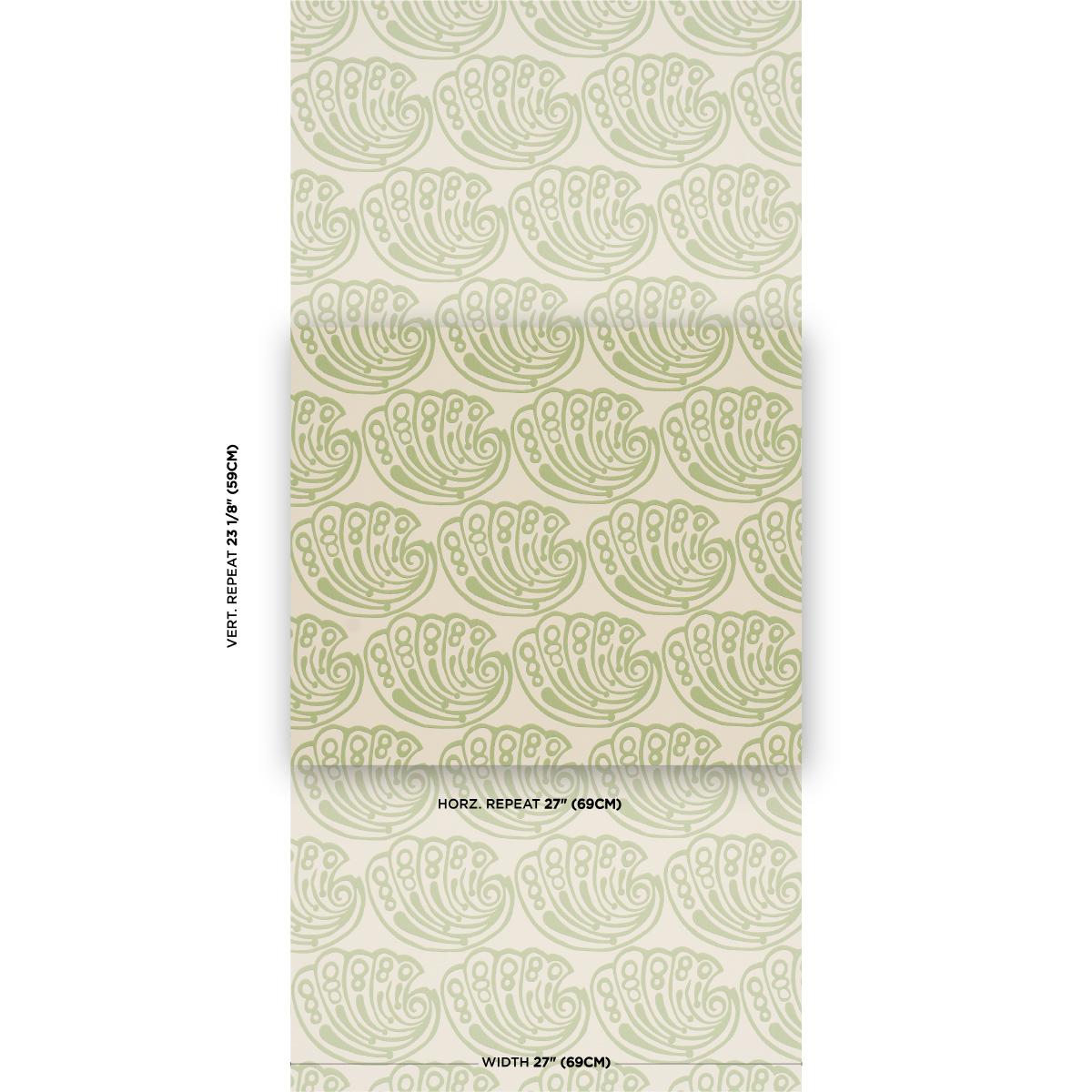 Schumacher Ramsgate Seaweed Wallpaper