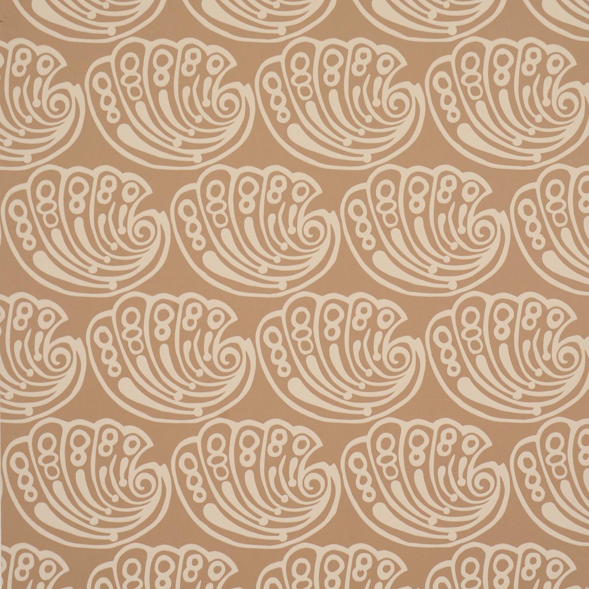 Schumacher Ramsgate Tan Wallpaper