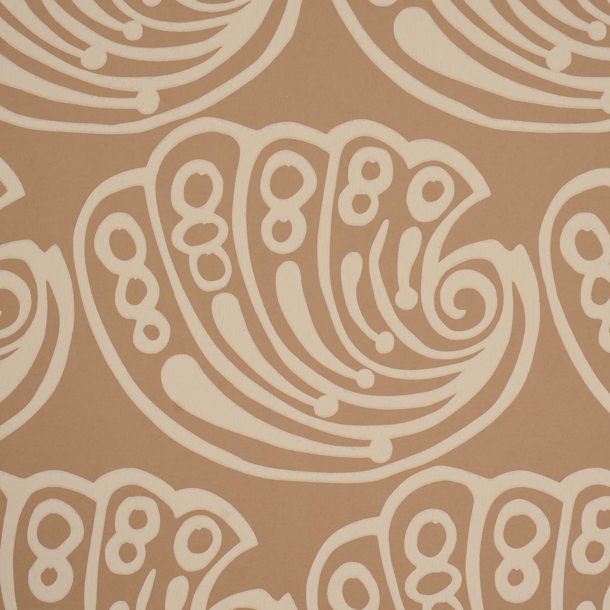 Schumacher Ramsgate Tan Wallpaper