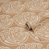 Schumacher Ramsgate Tan Wallpaper