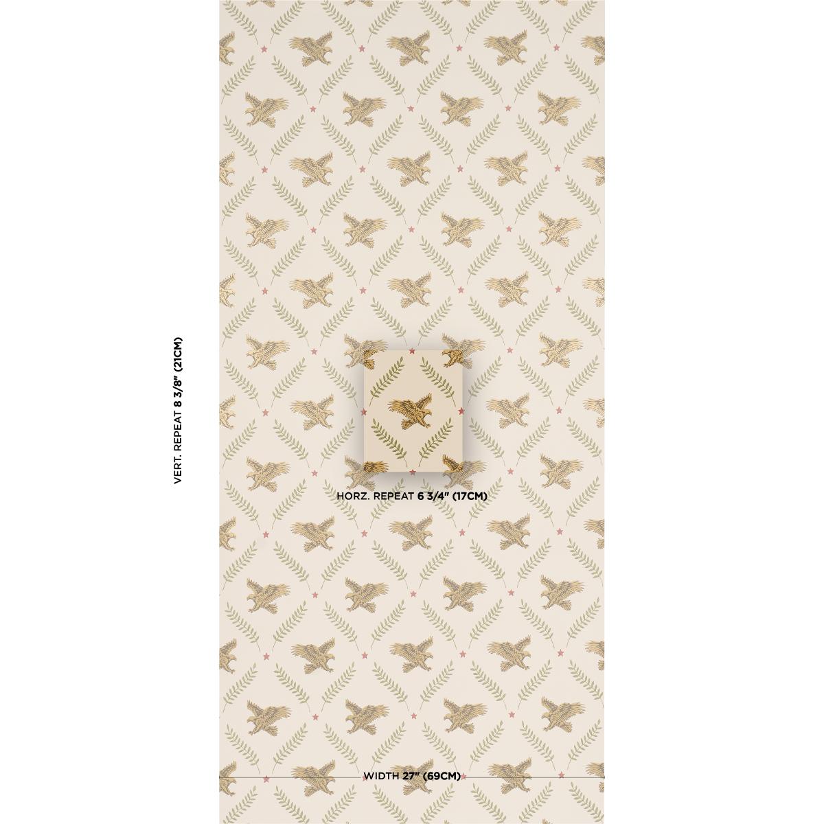 Schumacher Lolaire Ivory Wallpaper – DecoratorsBest