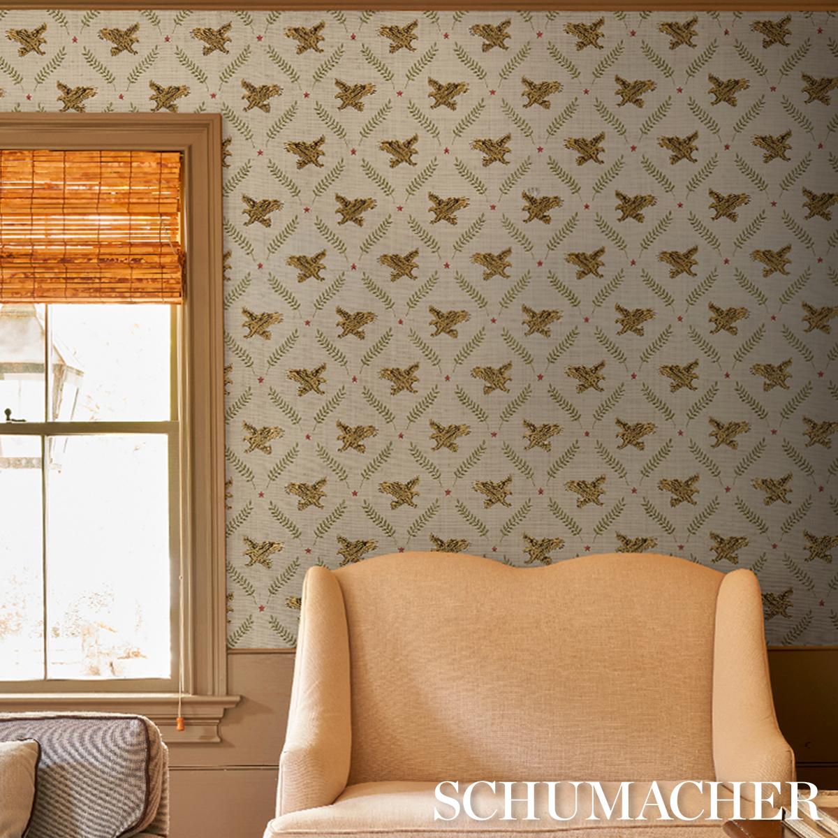 Schumacher Lolaire Ivory Wallpaper