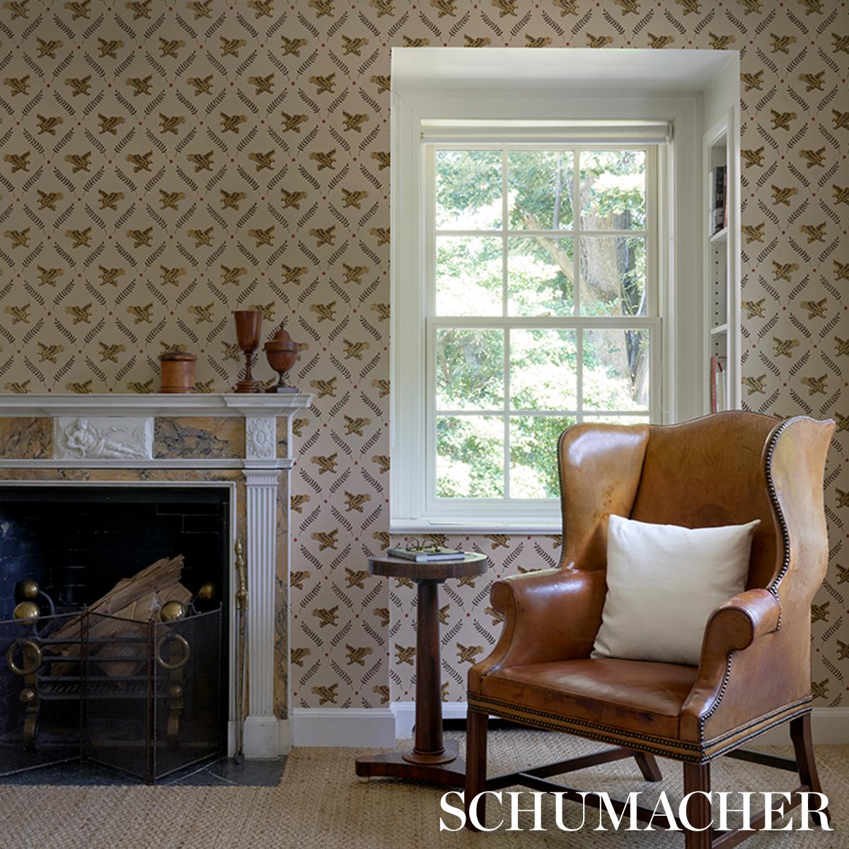Schumacher Lolaire Document Wallpaper