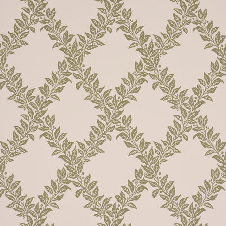 Schumacher Tyninghame Trellis Sage Wallpaper