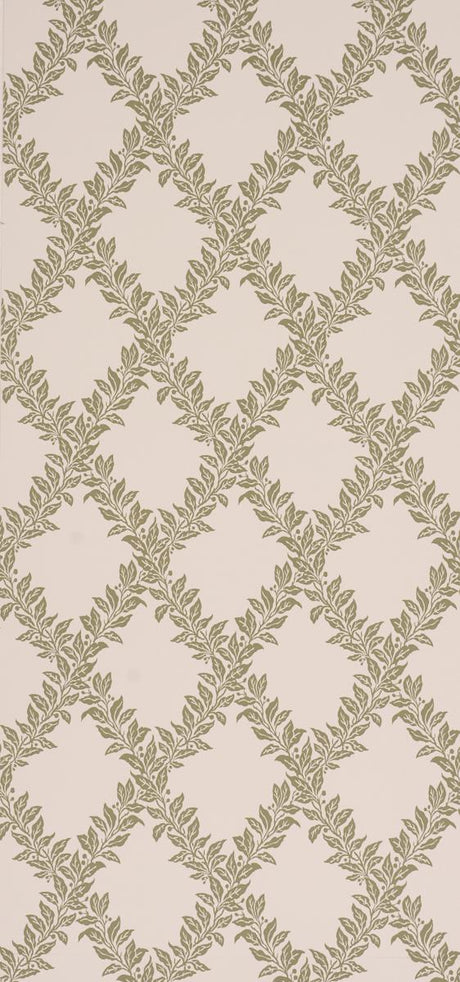 Schumacher Tyninghame Trellis Sage Wallpaper