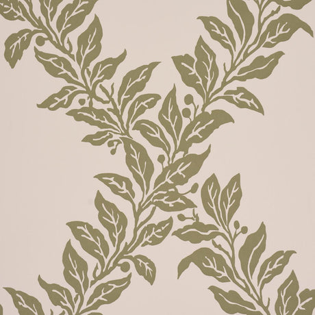 Schumacher Tyninghame Trellis Sage Wallpaper