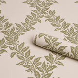 Schumacher Tyninghame Trellis Sage Wallpaper
