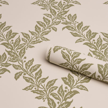 Schumacher Tyninghame Trellis Sage Wallpaper