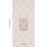 Schumacher Tyninghame Trellis Neutral Wallpaper
