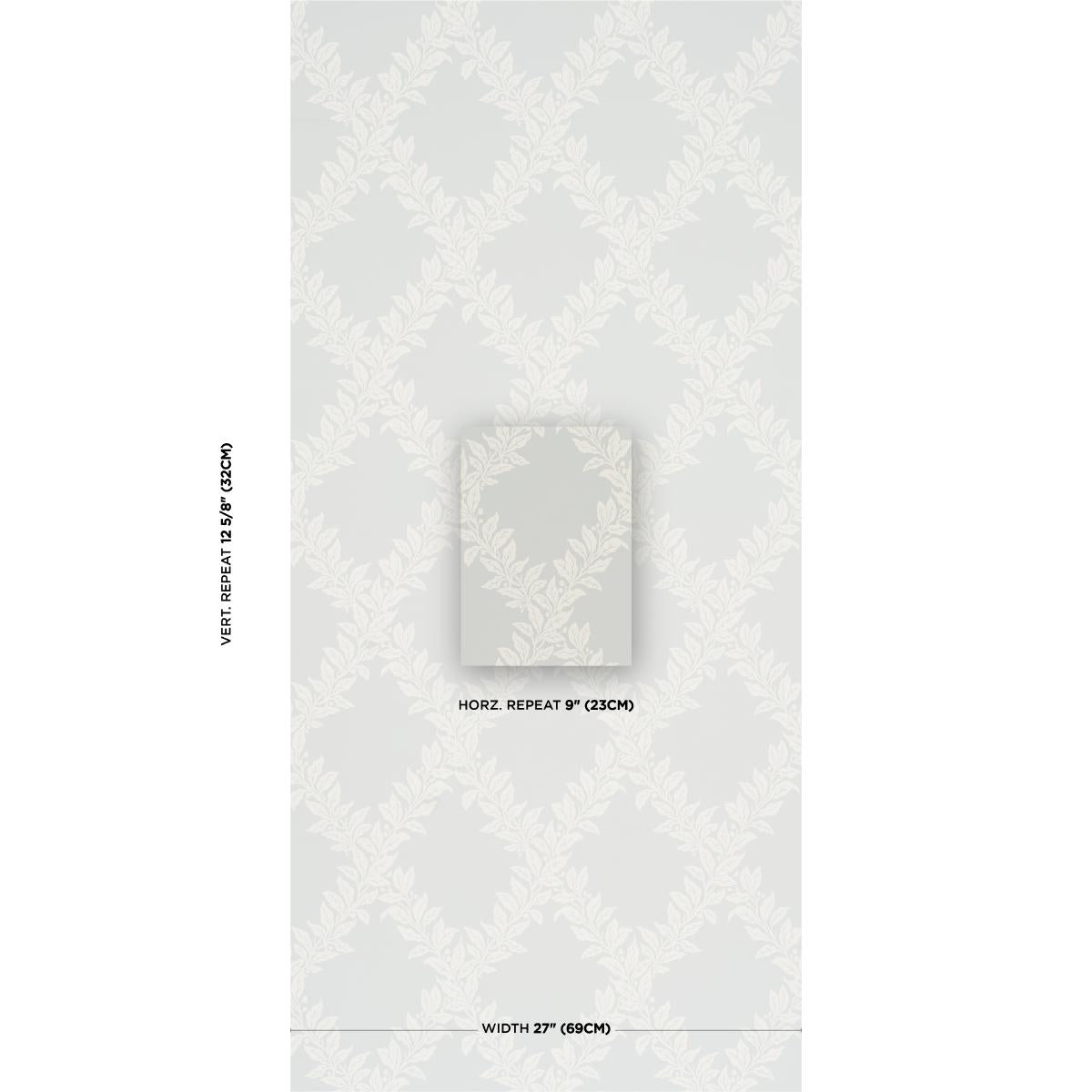 Schumacher Tyninghame Trellis Sky Wallpaper
