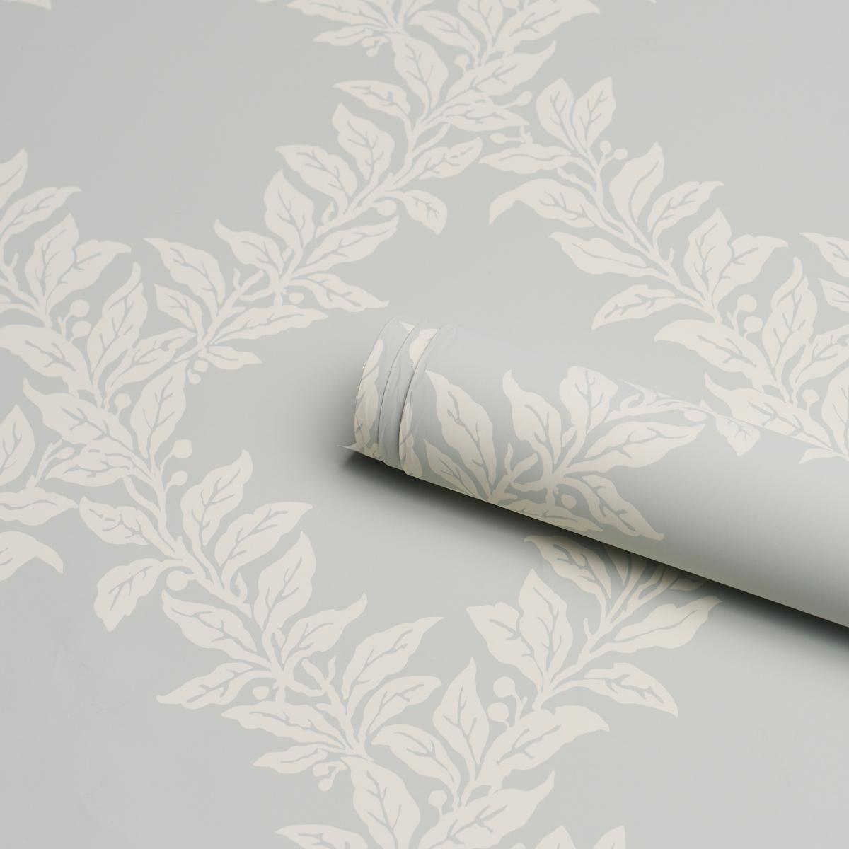Schumacher Tyninghame Trellis Sky Wallpaper
