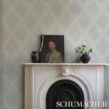 Schumacher Tyninghame Trellis Sky Wallpaper