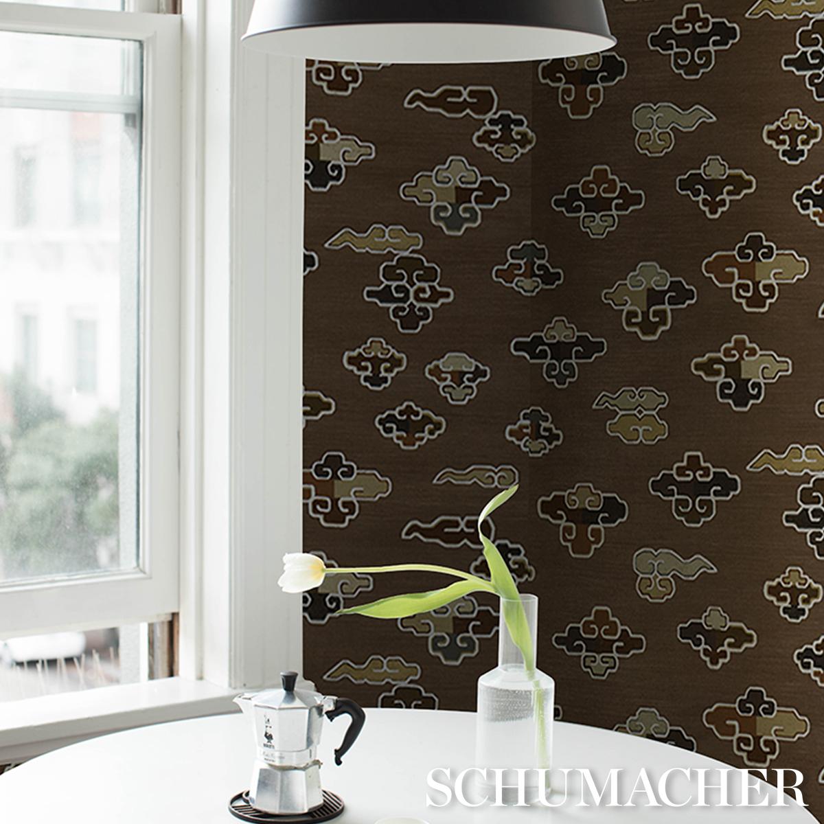 Schumacher In Dreams Sable Wallpaper