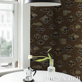 Schumacher In Dreams Sable Wallpaper
