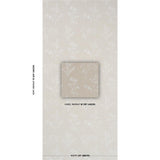 Schumacher Lisbeth Embroidered Sisal Pearl Wallpaper