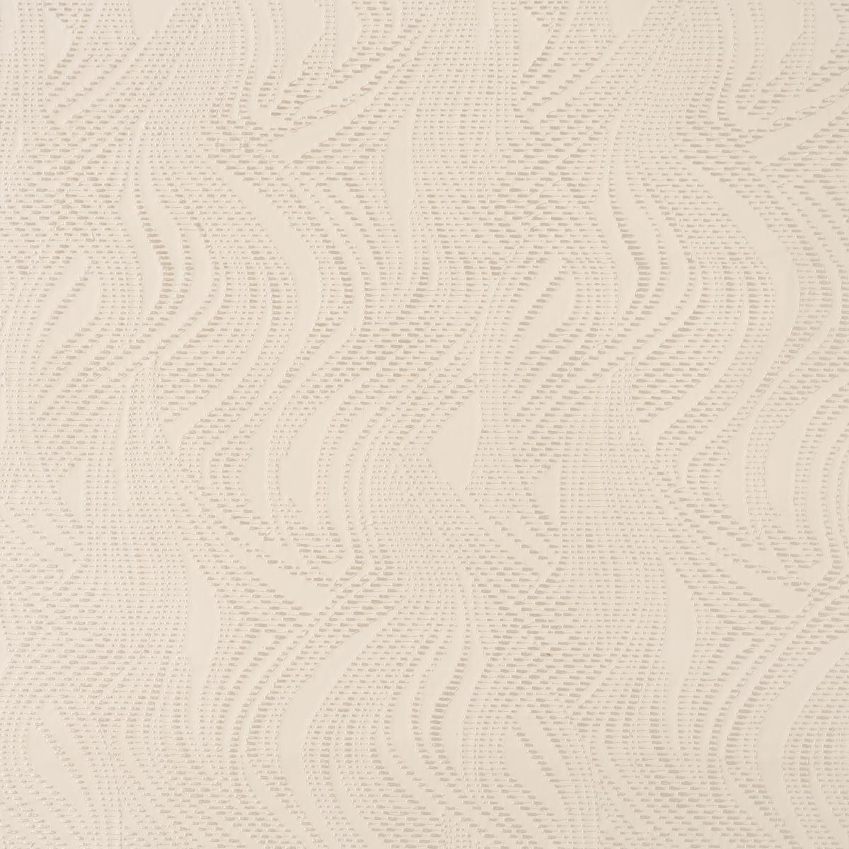 Schumacher Quilted Waves Wallcovering Dune Wallpaper