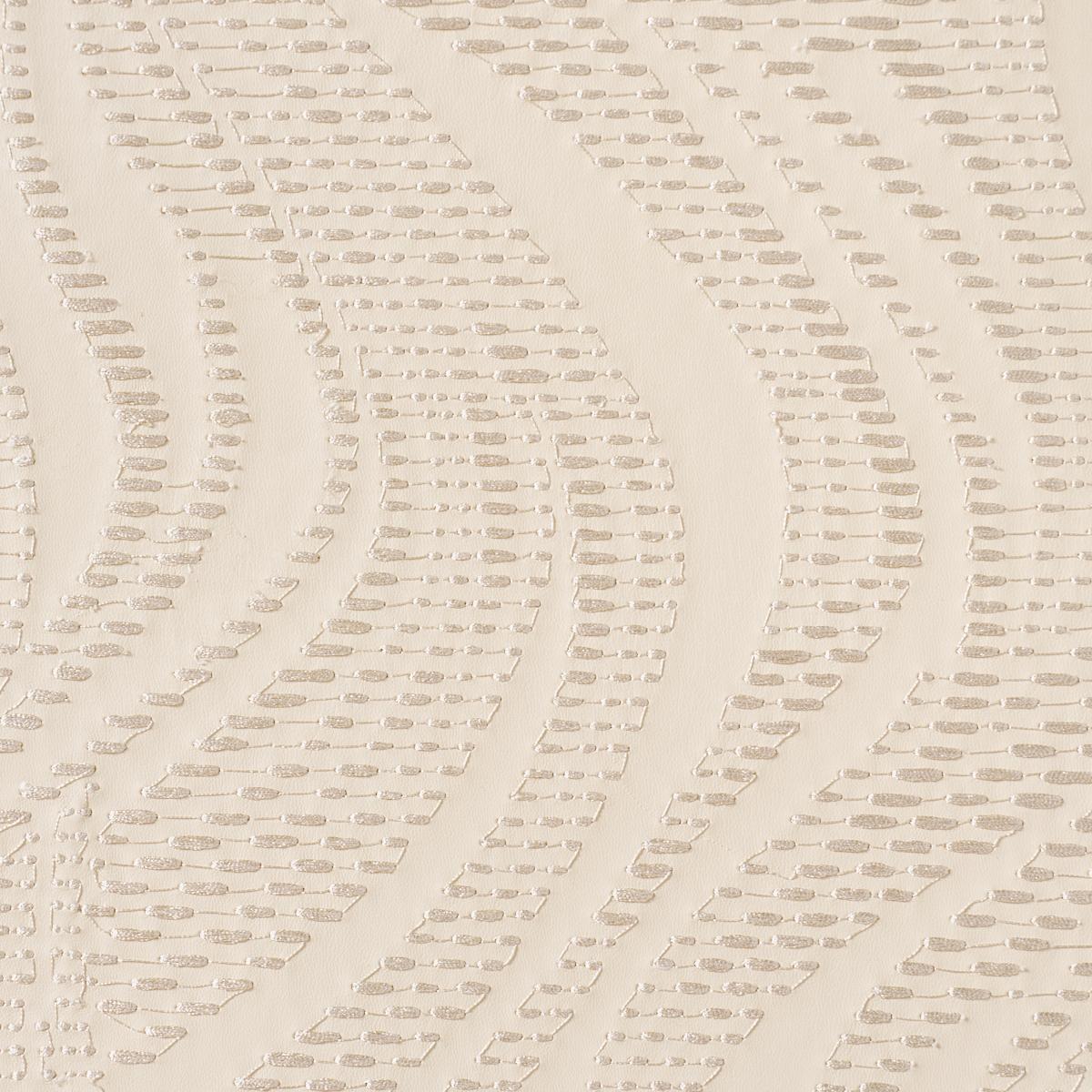 Schumacher Quilted Waves Wallcovering Dune Wallpaper