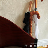 Schumacher Quilted Waves Wallcovering Dune Wallpaper
