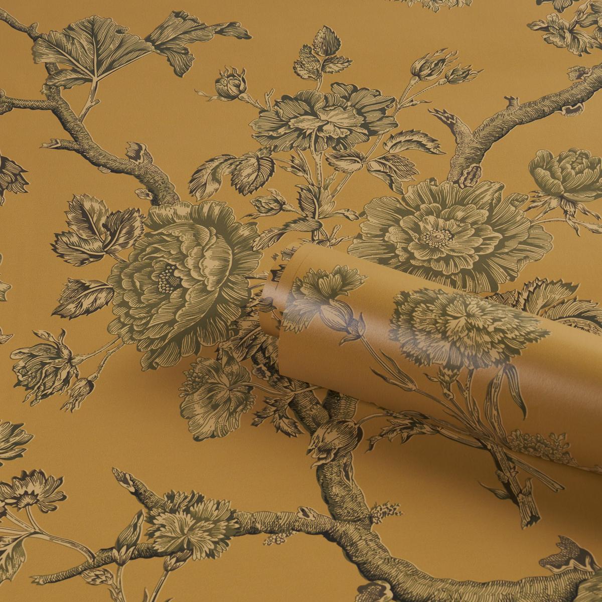 Schumacher Inverness Garden Document Wallpaper