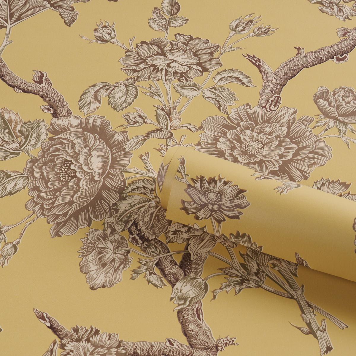Schumacher Inverness Garden Buttercup Wallpaper
