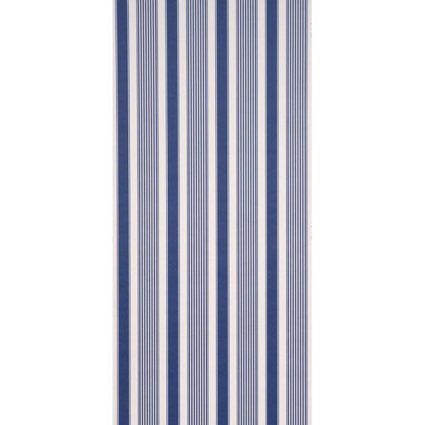 Schumacher Summerville Stripe Indigo Wallpaper
