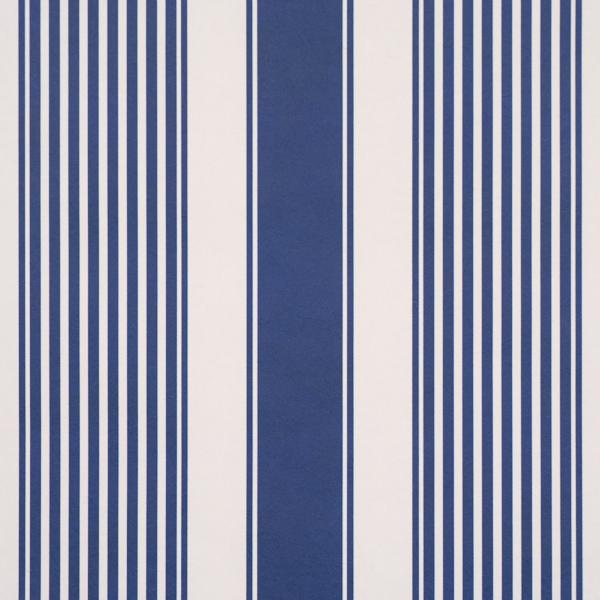Schumacher Summerville Stripe Indigo Wallpaper