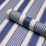 Schumacher Summerville Stripe Indigo Wallpaper