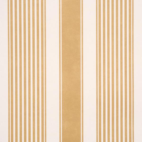 Schumacher Summerville Stripe Ochre Wallpaper