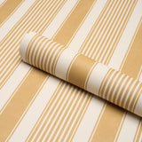 Schumacher Summerville Stripe Ochre Wallpaper