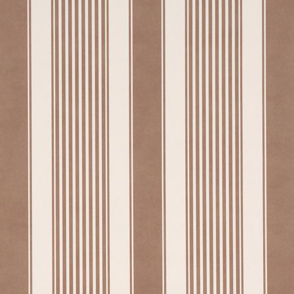Schumacher Summerville Stripe Umber Wallpaper