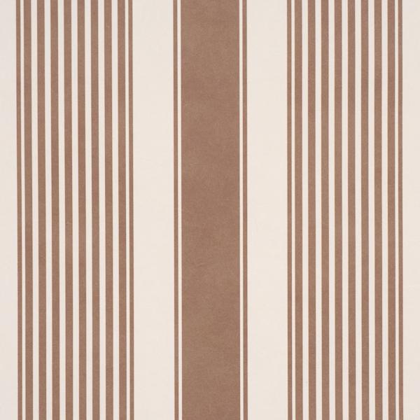 Schumacher Summerville Stripe Umber Wallpaper