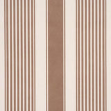 Schumacher Summerville Stripe Umber Wallpaper