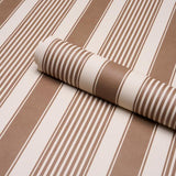 Schumacher Summerville Stripe Umber Wallpaper
