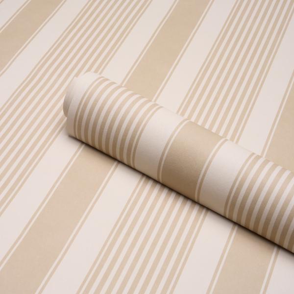 Schumacher Summerville Stripe Birch Wallpaper