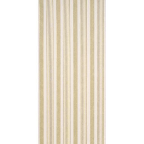 Schumacher Summerville Stripe Celery Wallpaper