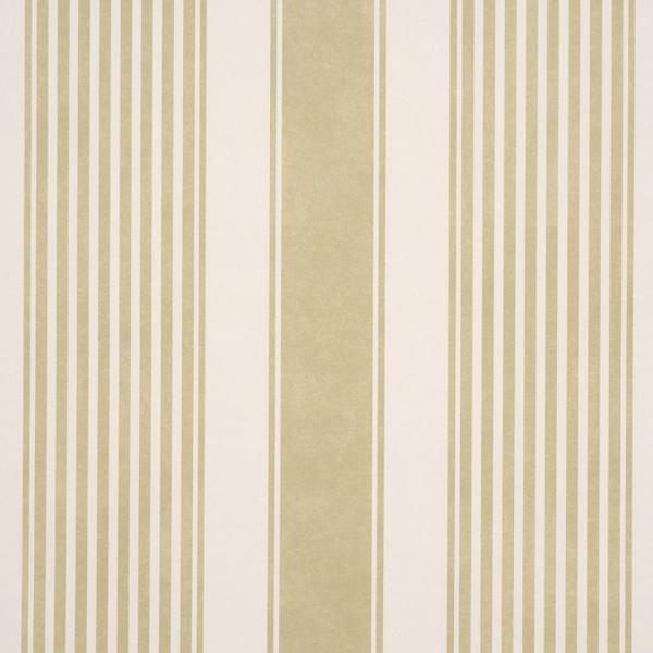 Schumacher Summerville Stripe Celery Wallpaper