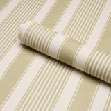 Schumacher Summerville Stripe Celery Wallpaper