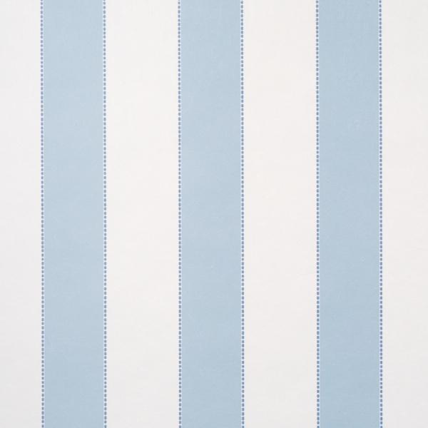 Schumacher Louise Stripe Blue Wallpaper