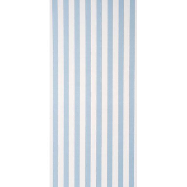 Schumacher Louise Stripe Blue Wallpaper