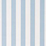 Schumacher Louise Stripe Blue Wallpaper